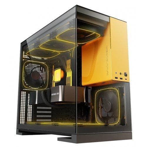 Корпус Geometric Future Model 5 Glass без БЖ (GEO-M5-BY) Black/Yellow