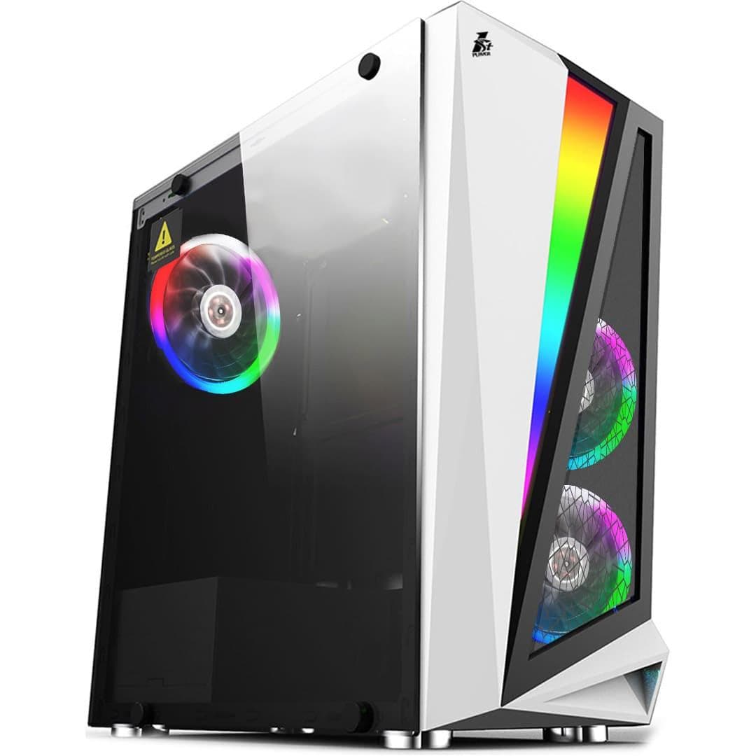 Корпус 1stPlayer R5-3R1-WH Color LED White