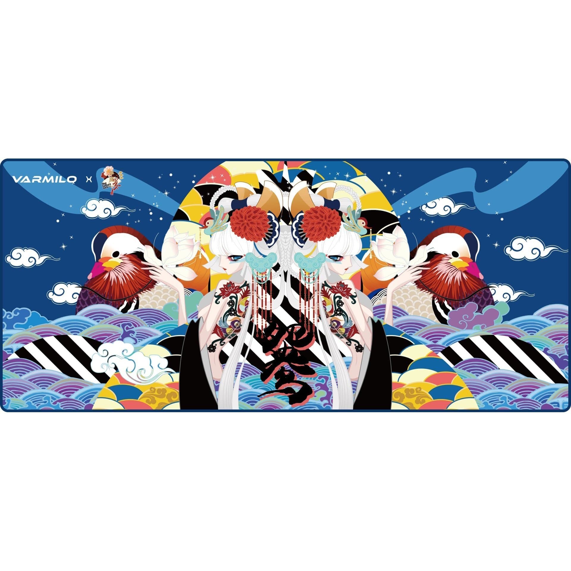 Ігрова поверхня Varmilo Lovebirds Desk Mat XL (900х400х3мм) (ZDB032-01) Blue