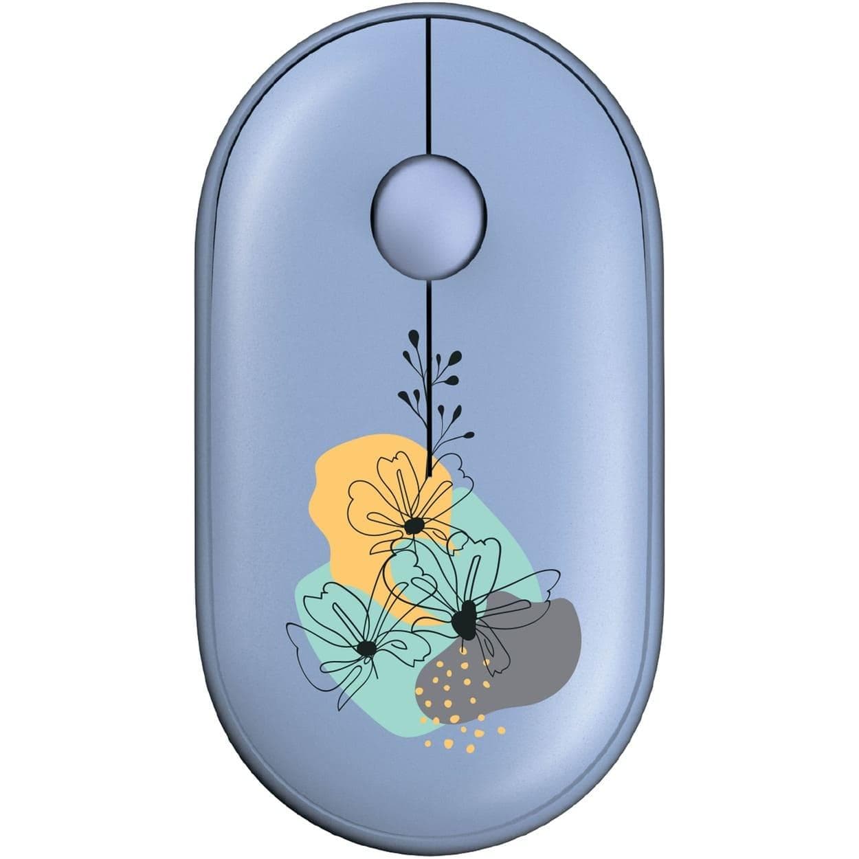 Миша 2E MF300 FLORA:MALLOW Silent WL BT, синій