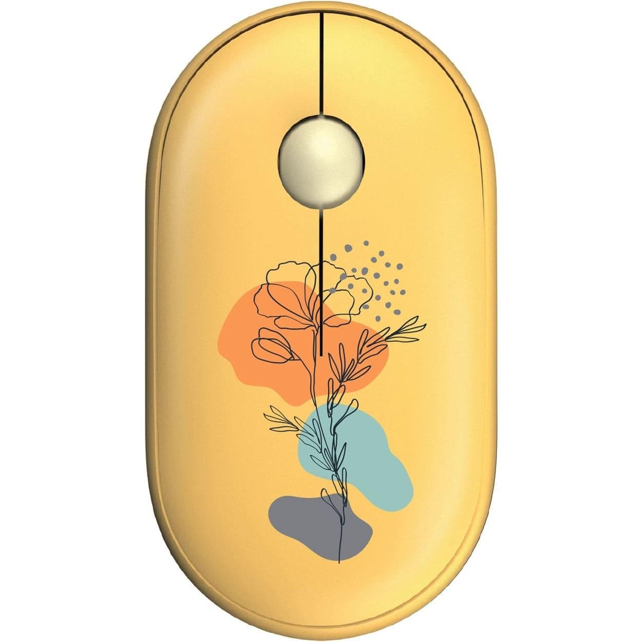 Миша 2E MF300 FLORA:POPPY Silent WL BT, жовтий