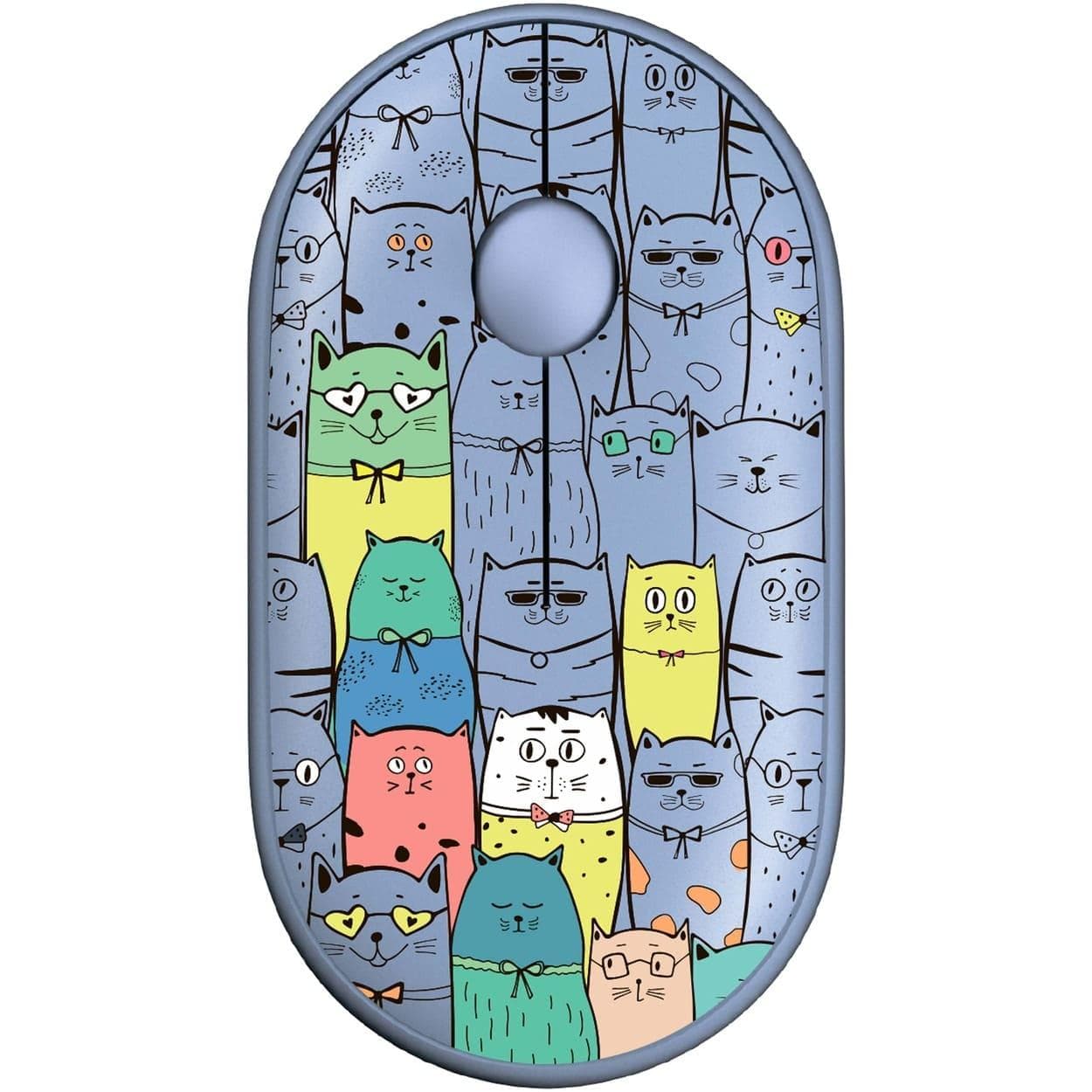 Миша 2E MF300 PETS:CATS Silent WL BT, синій