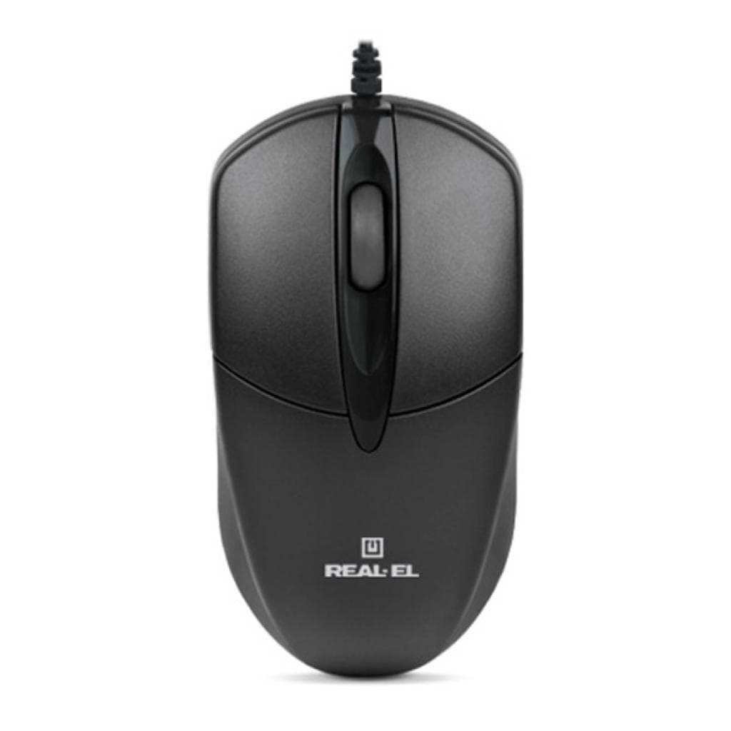 Миша REAL-EL RM-211, USB, black