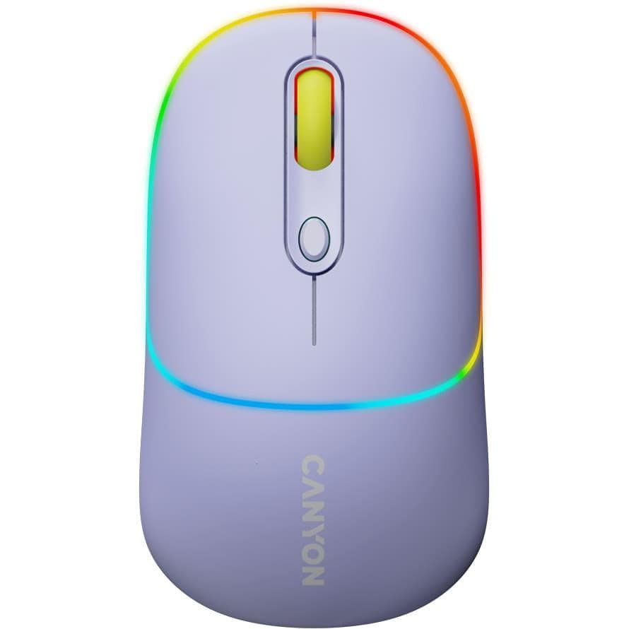 Миша CANYON MW-22 2 in 1 Wireless Lavender