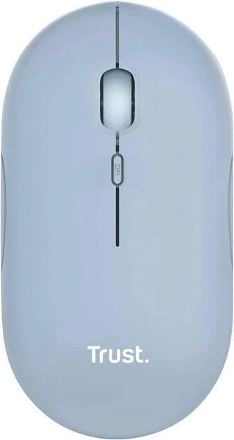 Миша Trust Puck Wireless/Bluetooth Silent Blue (24126)