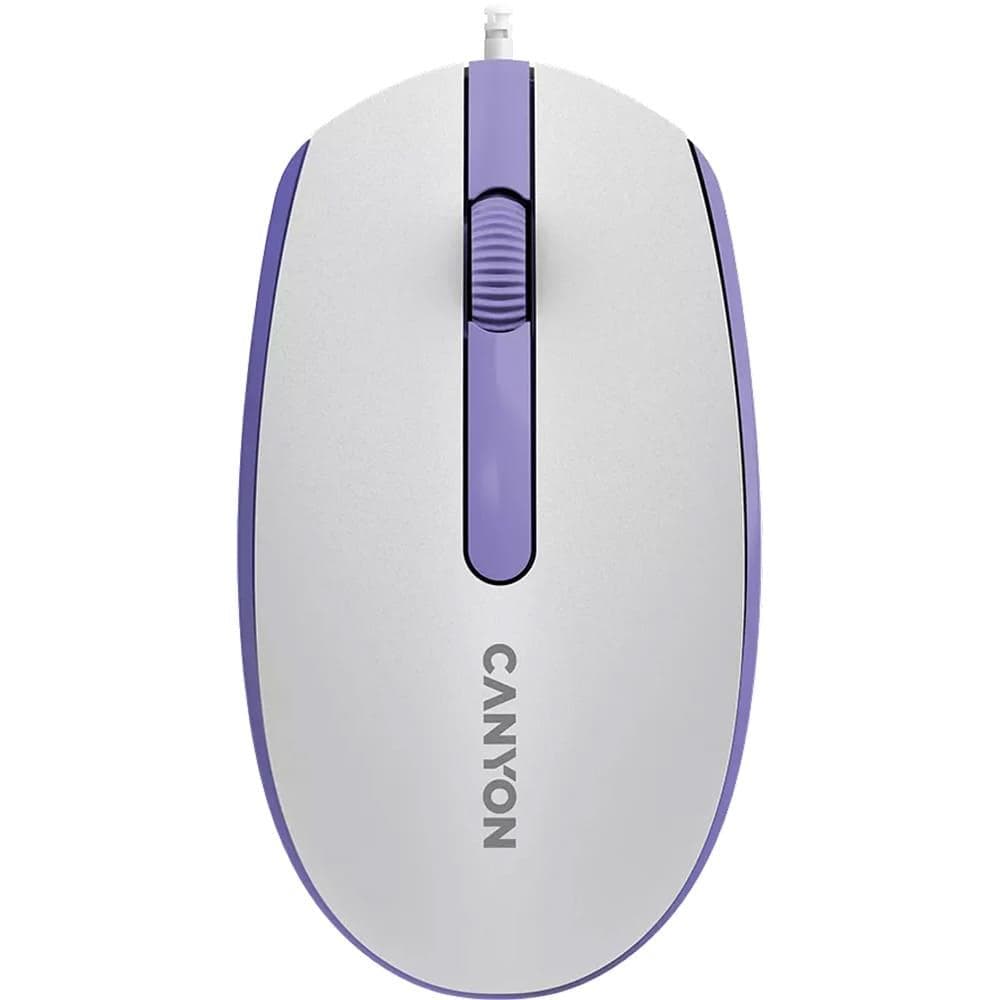 Миша CANYON M-10 Wired White Lavender