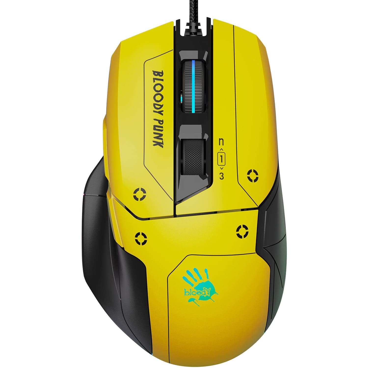 Миша A4Tech Bloody W70 Max USB Punk Yellow