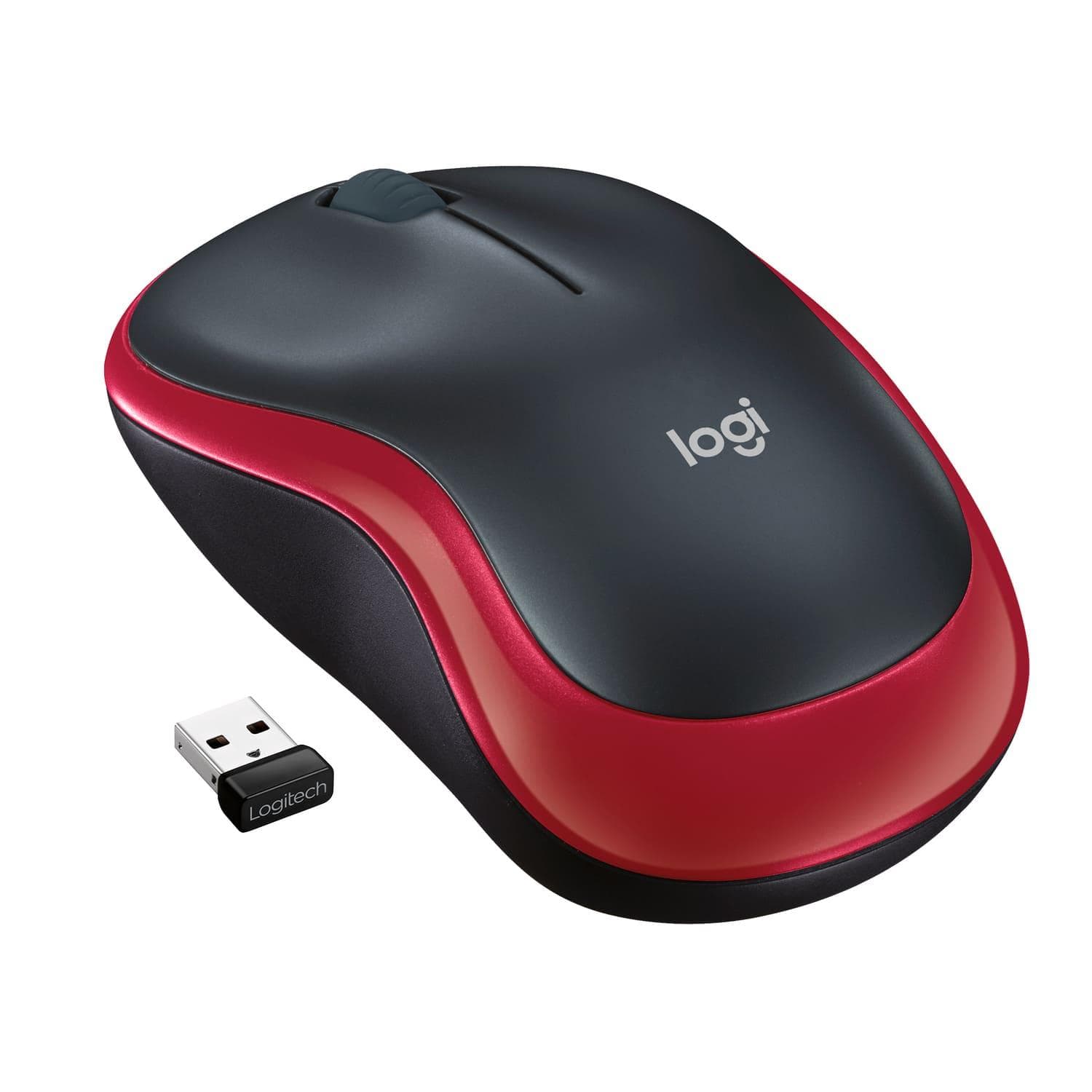 Миша LOGITECH M185 Wireless Red (L910-002237)
