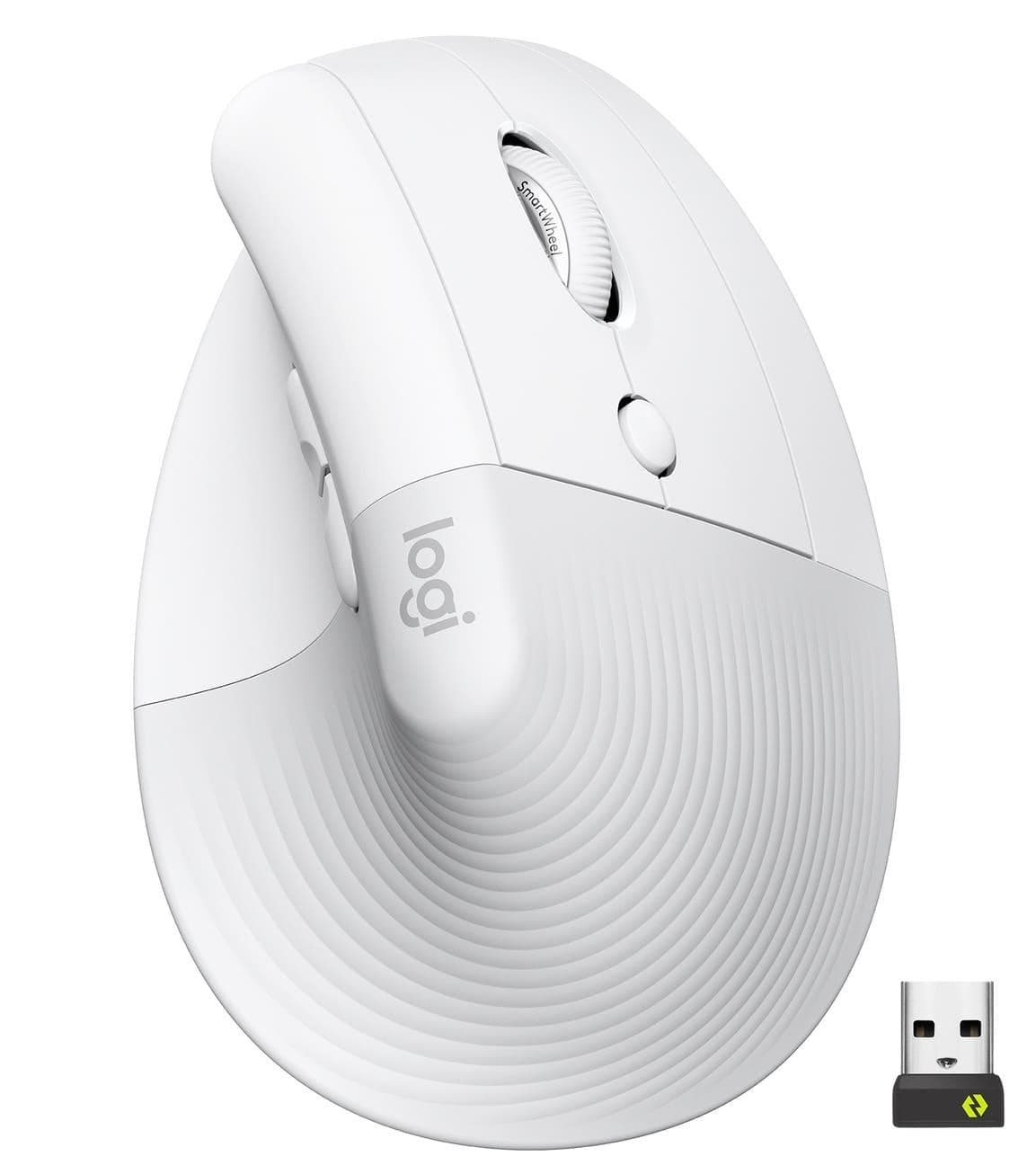 Миша LOGITECH Lift Vertical Ergonomic Mouse Wireless/Bluetooth Off-White (910-006475)