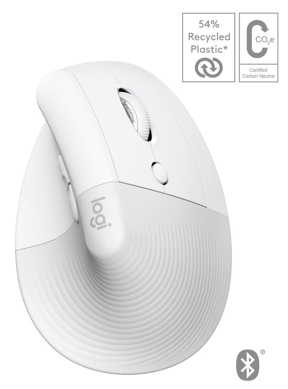 Миша LOGITECH Lift for Mac Vertical Ergonomic Bluetooth Off-White (910-006477)