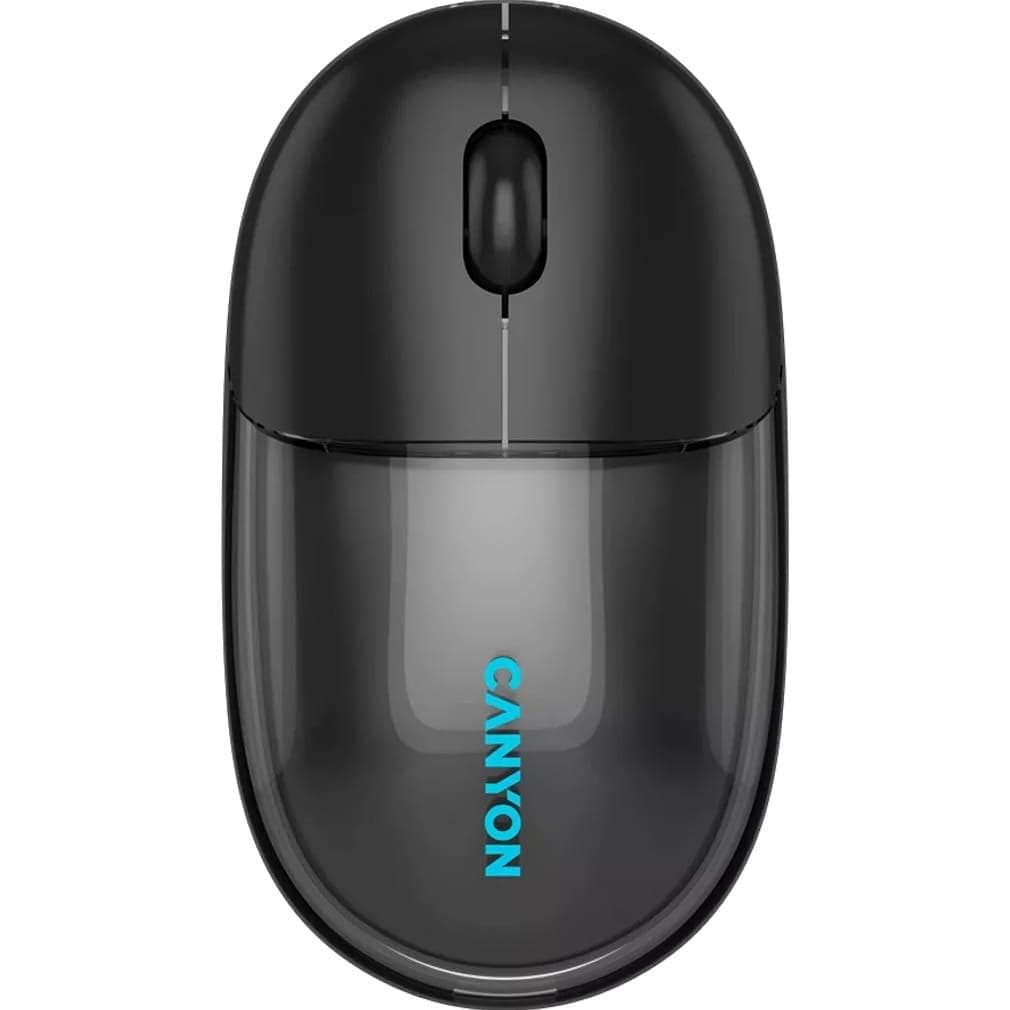 Миша CANYON OnClick 24 BT/ Wireless Transparent/Black