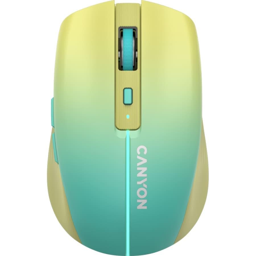 Миша CANYON MW-44 Wireless Charge Yellow Blue
