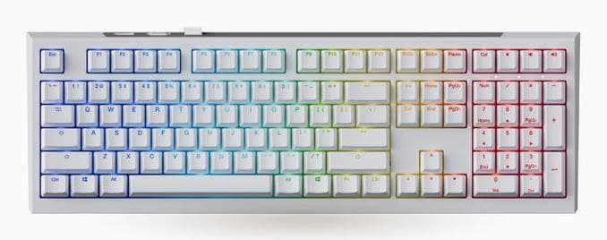 Клавіатура Ducky One X Wireless Magnetic White