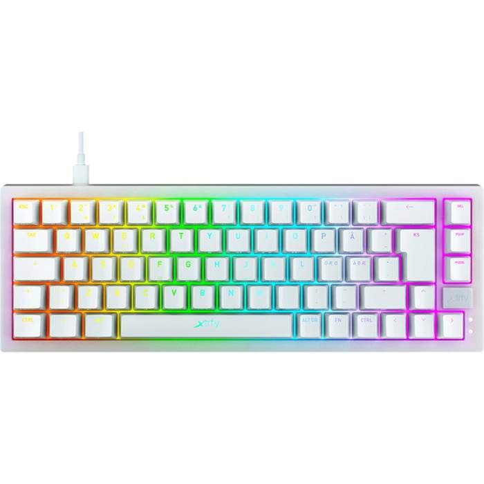Клавіатура Xtrfy K5 68 keys Kailh Red Hot-swap RGB White