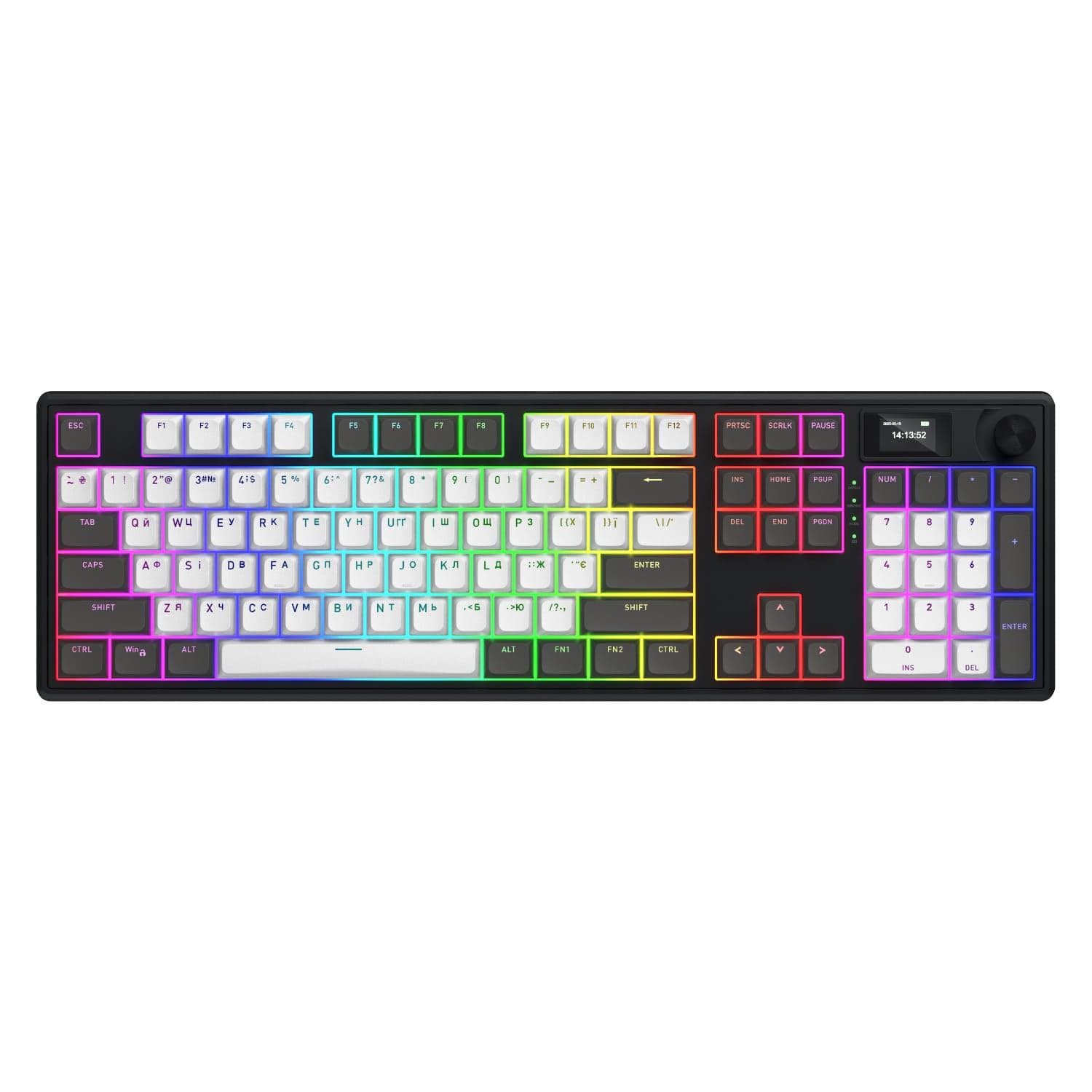 Клавіатура HATOR Skyfall 100 PRO Silent Switches Wireless (HTK4100UA) Grey Black