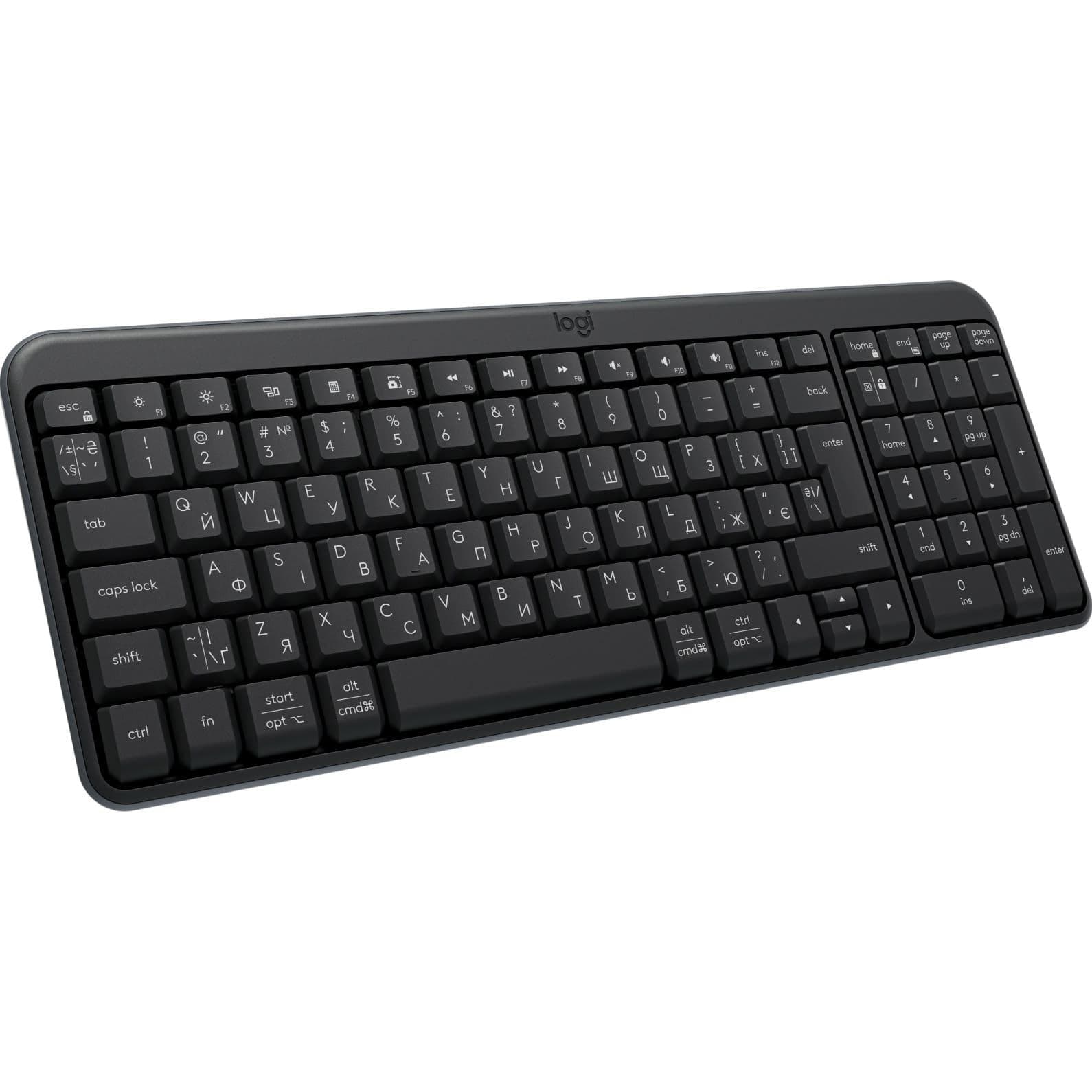 Клавіатура Logitech K250 Wireless UKR Graphite
