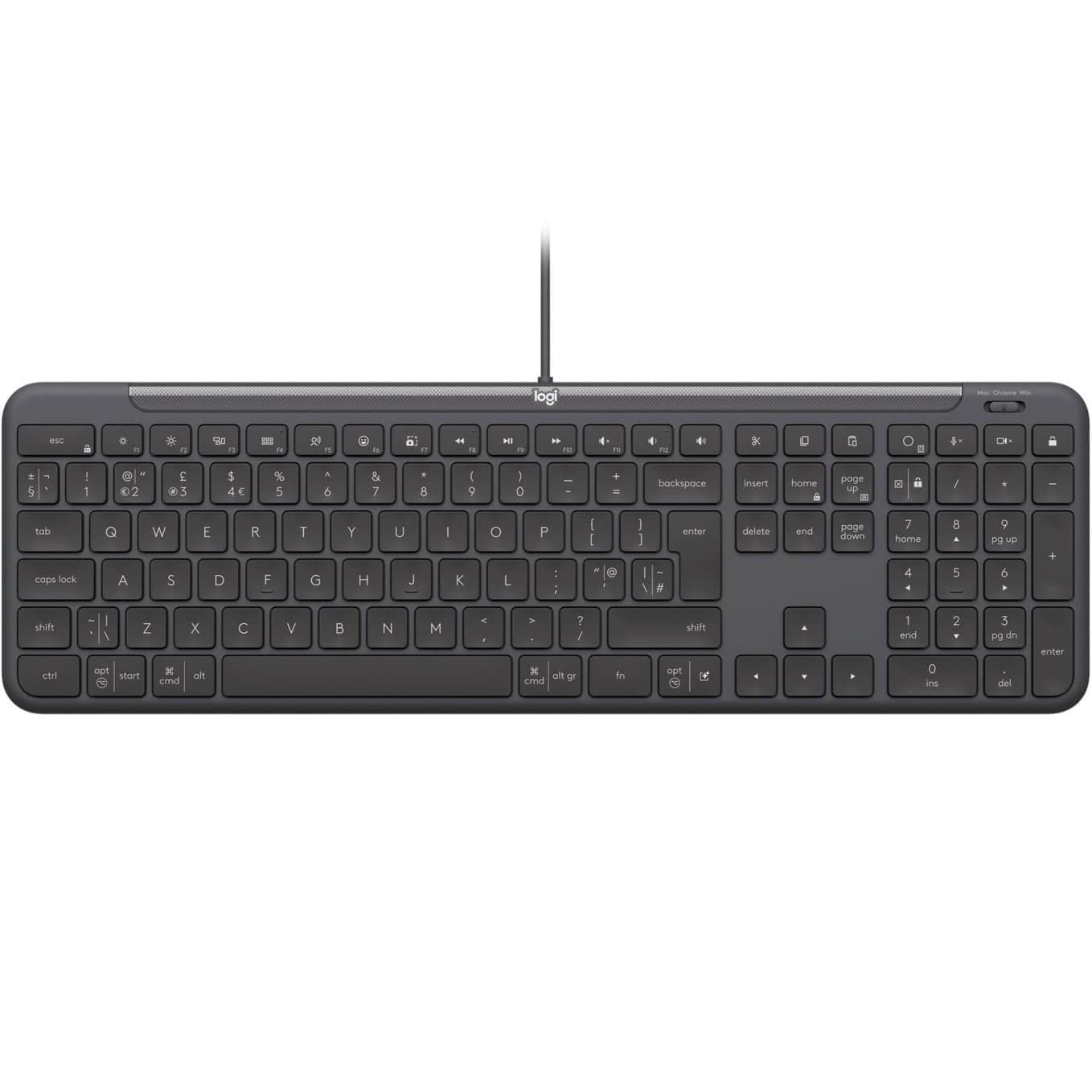 Клавіатура Logitech Signature Slim K620 Wired Keyboard for Business Graphite