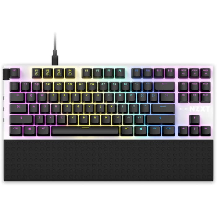 Клавіатура NZXT Function TKL RGB Gateron Linear Red Switches ENG (KB-1TKUS-WR) USB Matte White