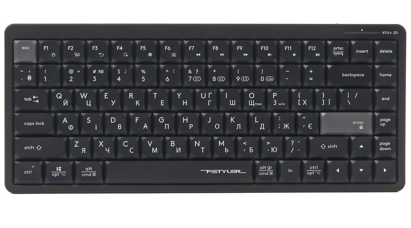 Клавіатура A4Tech Fstyler FBX53C Black