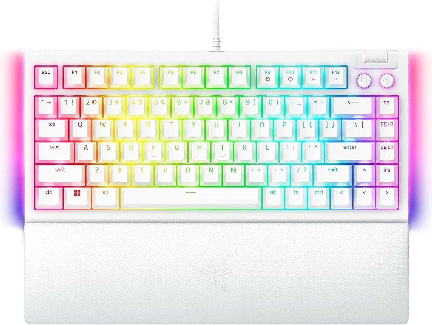 Клавіатура Razer BlackWidow V4 75% Mechanical Orange Switch (RZ03-05001700-R3M1) USB White
