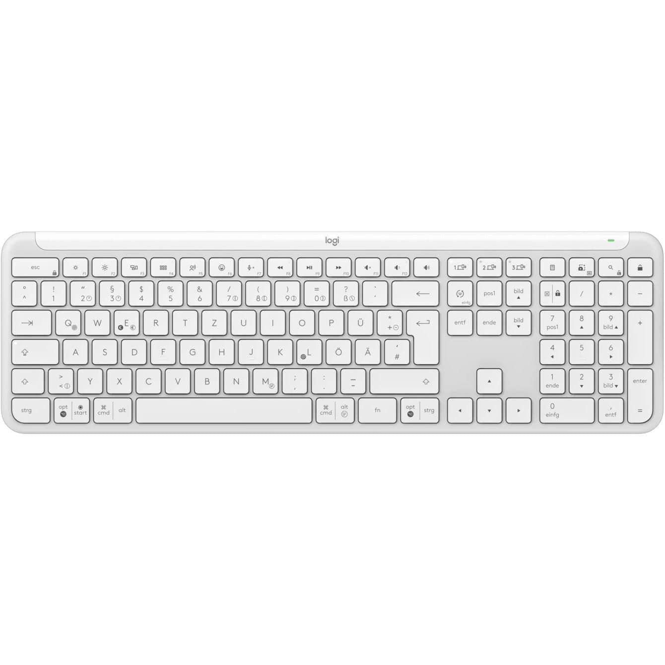 Клавіатура Logitech K950 Bluetooth/Wireless (920-012466) Off-White