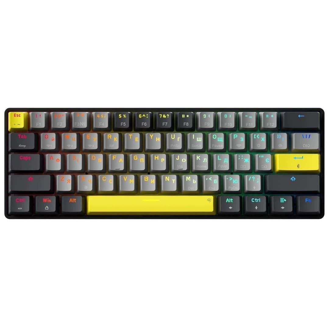Клавіатура GamePro MK130G Pro Outemu Red Hot-Swap RGB Wireless Black
