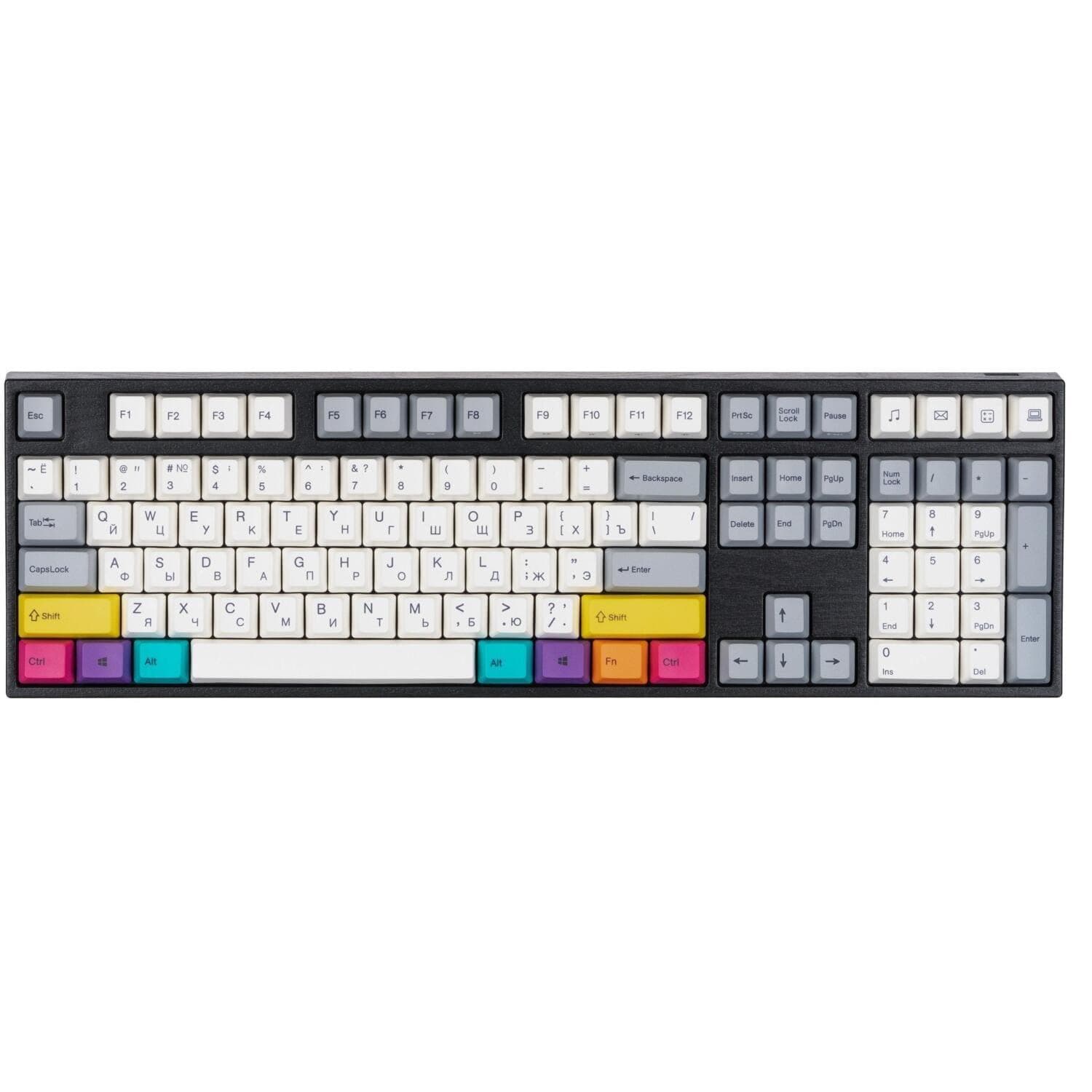 Клавіатура Varmilo APT108 CMYK C-TK Red WL/USB-A White Led