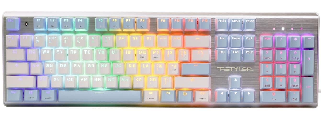 Клавіатура A4TECH Fstyler FS100 USB Blue