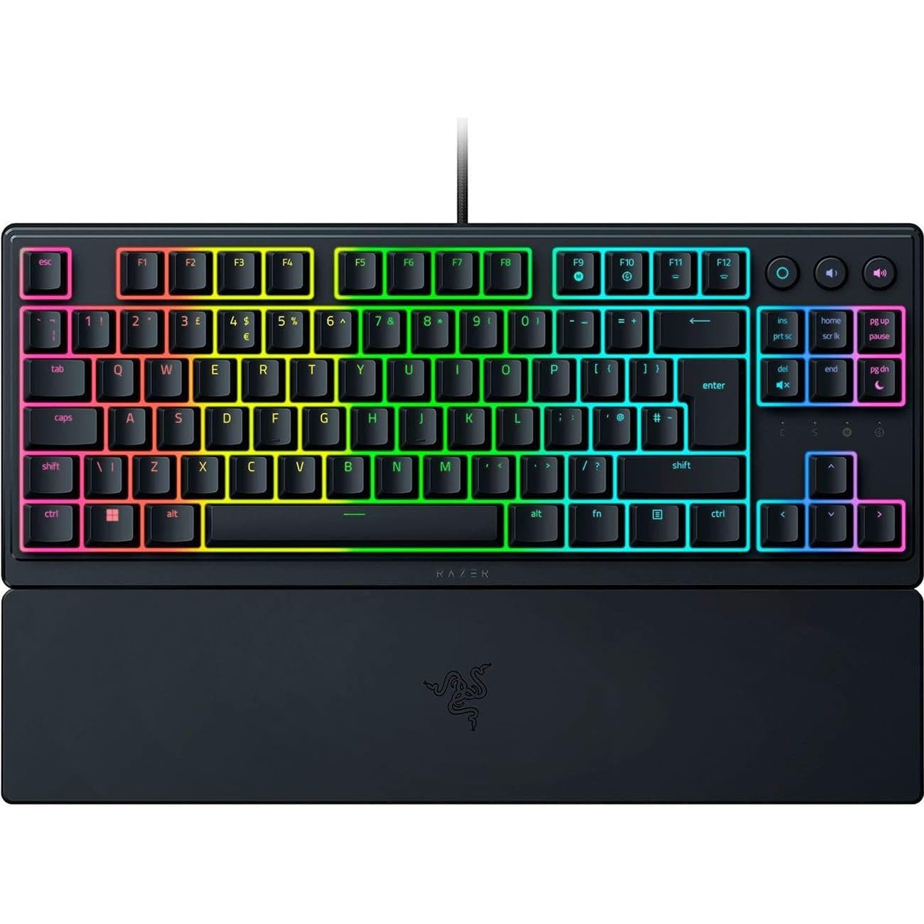 Клавіатура Razer Ornata V3 TKL Razer Mecha-Membrane Switches (RZ03-04881800-R371) USB Black
