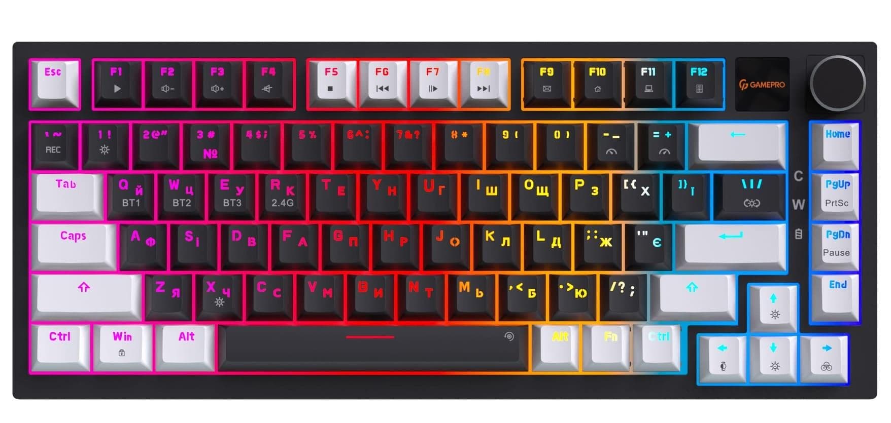 Клавіатура GamePro Asgard Valhalla Pro (MK160B-D-Pro) 75% Rainy switches