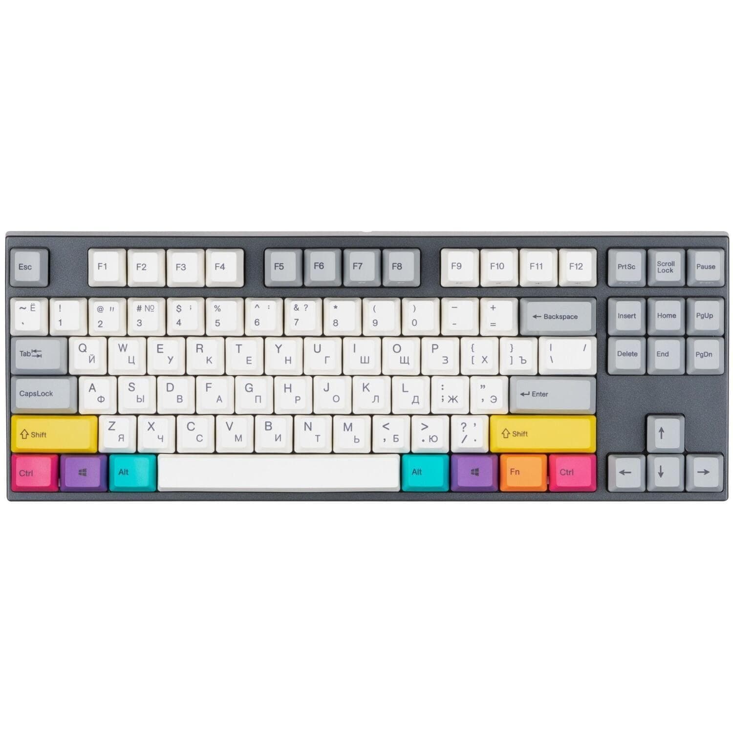 Клавіатура Varmilo APT87 CMYK C-TK Red WL/USB-A White Led