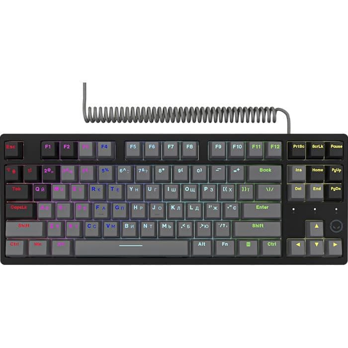 Клавіатура Lorgar Azar 514 TKL RGB EN+UA Black