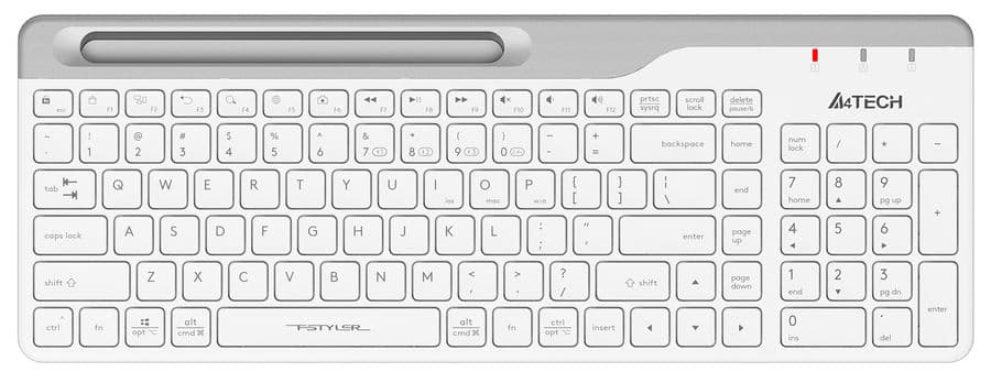 Клавіатура A4TECH Fstyler FBK25 Wireless White