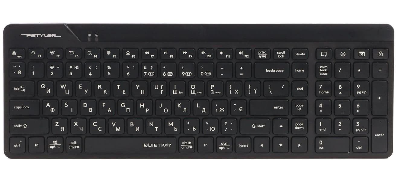 Клавіатура A4Tech Fstyler FBK23 AS Black
