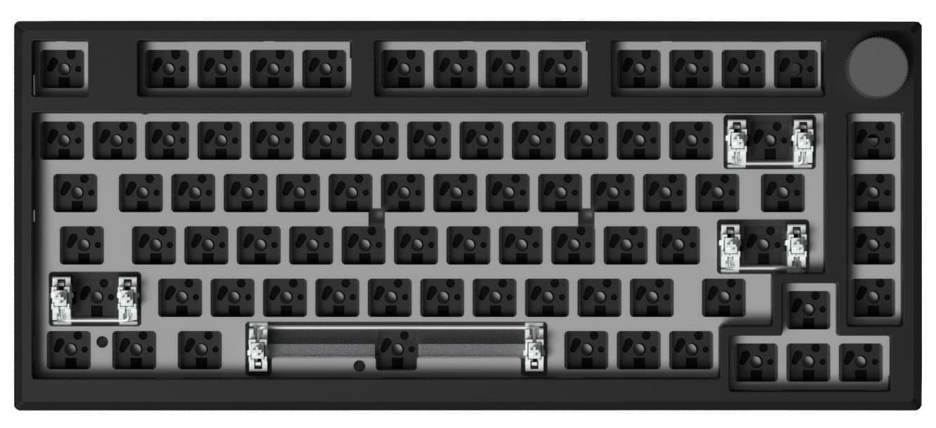 Клавіатура FL ESPORTS DIY-barebone MK750 Black Three-Mode (MK750-7980)