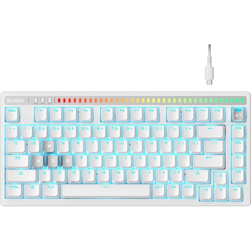 Клавіатура Bloody AT75 USB White