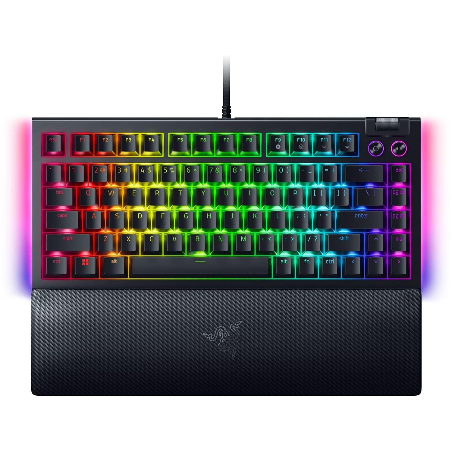 Клавіатура Razer BlackWidow V4 75% RGB Mechanical Tactile Switch (RZ03-05000100-R3M1) USB Black