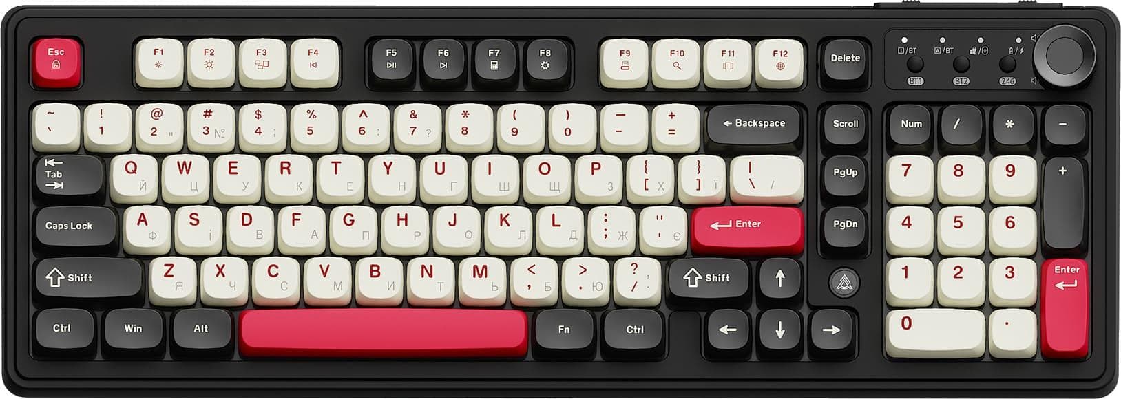 Клавіатура Ajazz AF98 PLUS Black Shark Red (AF98-PLUS-BSR)