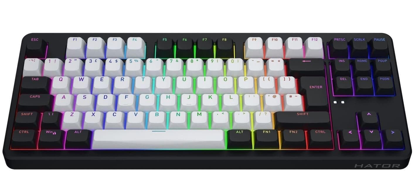 Клавіатура HATOR Rockfall 3 Mecha TKL Wireless Orange ENG ISO (HTK850EU) Black