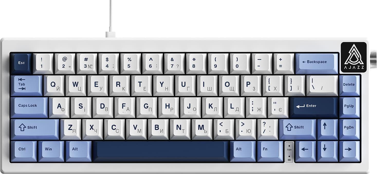 Клавіатура Ajazz AK650 Sea Salt switches Blue White Blue (AK650-SS-BWB)