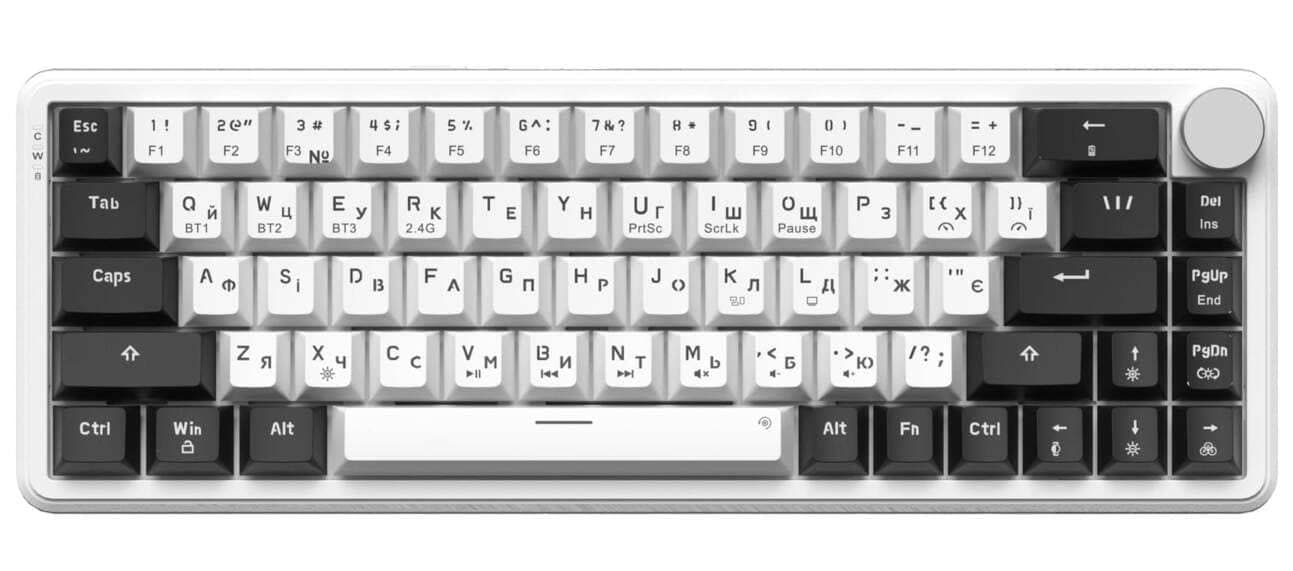 Клавіатура GamePro Asgard Valhalla (MK210W Pro) 65% Compact QLAB Orange Switches