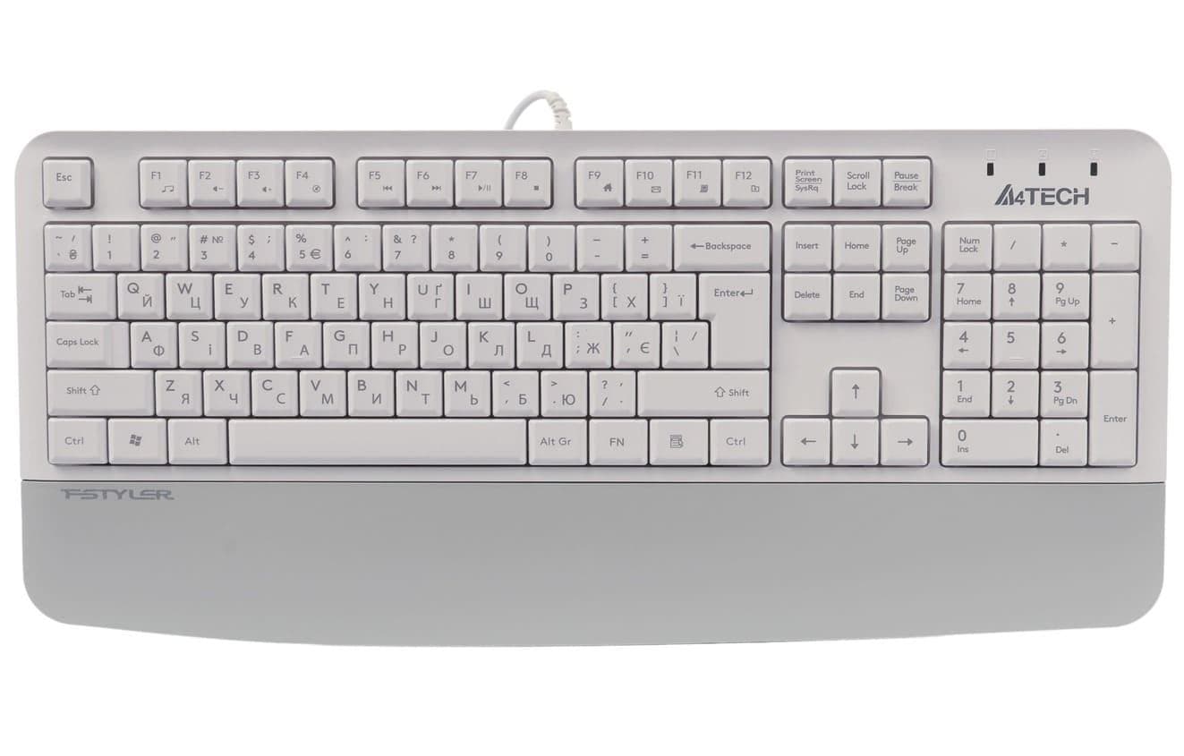 Клавіатура A4Tech Fstyler FK20 USB White