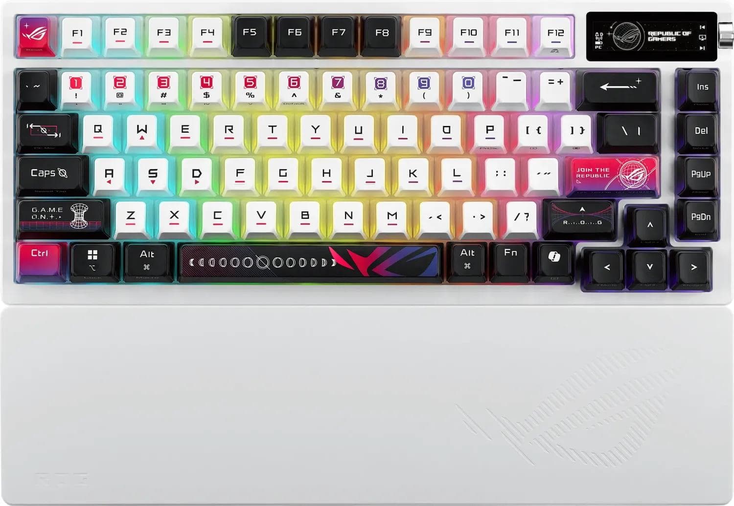 Клавіатура ASUS ROG Azoth X 75% Exploded NX Snow V2 EN PBT Black