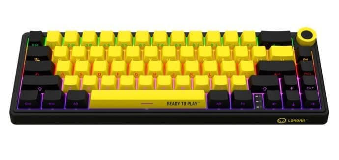 Клавіатура Lorgar KBP70MW Pro Wireless 65% Compact Black Yellow EN/UA