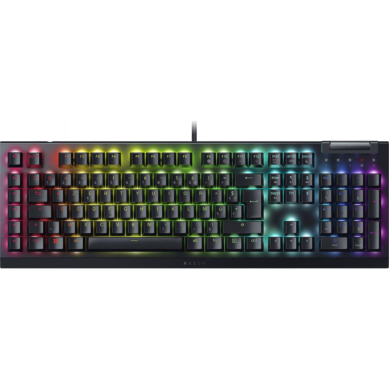 Клавіатура Razer BlackWidow V4 X Yellow Switch (RZ03-04702500-R3R1) USB Black