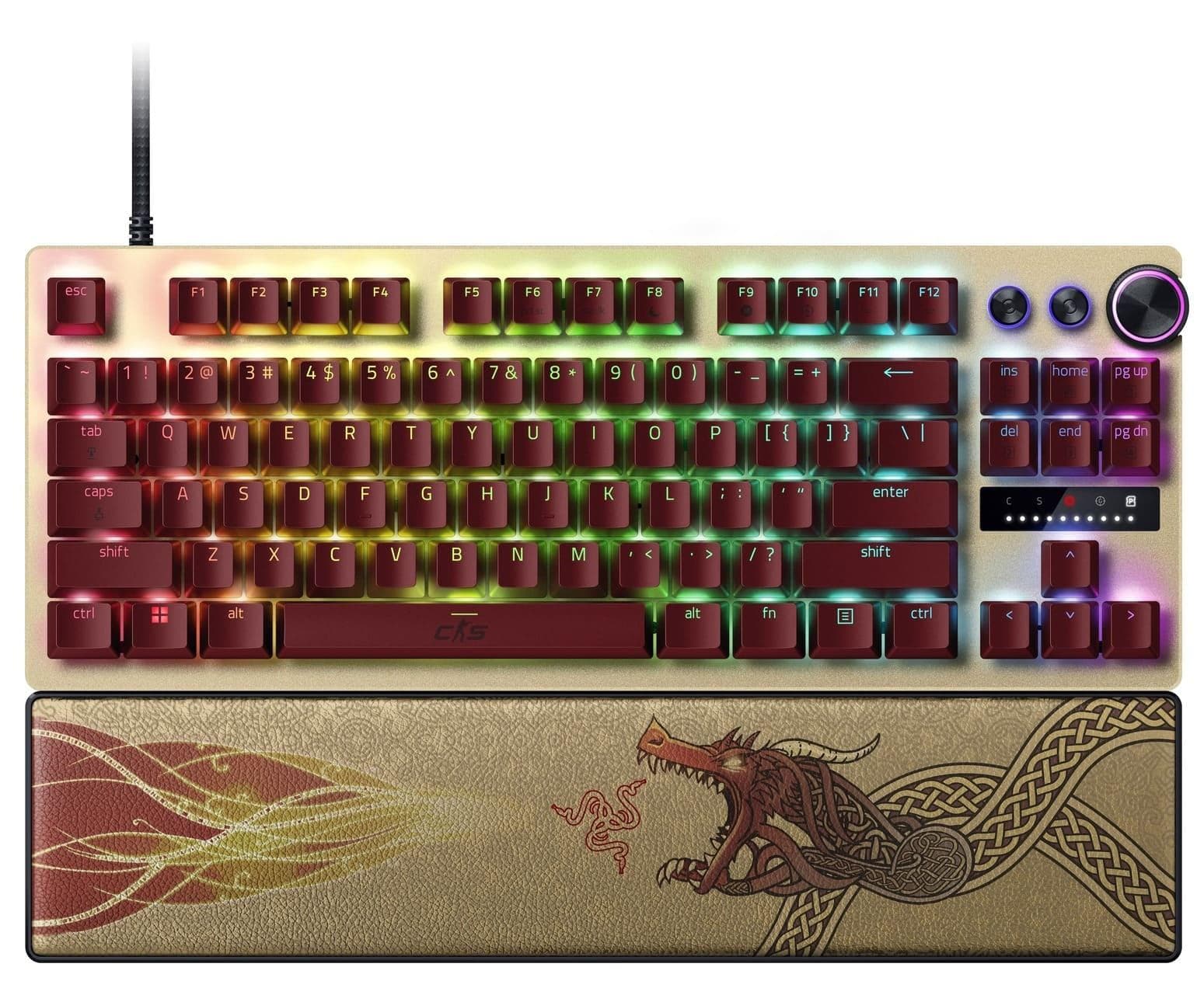 Клавіатура Razer Huntsman V3 Pro TKL RGB 84key Analog Optical Switches ENG Counter-Strike 2 Edition