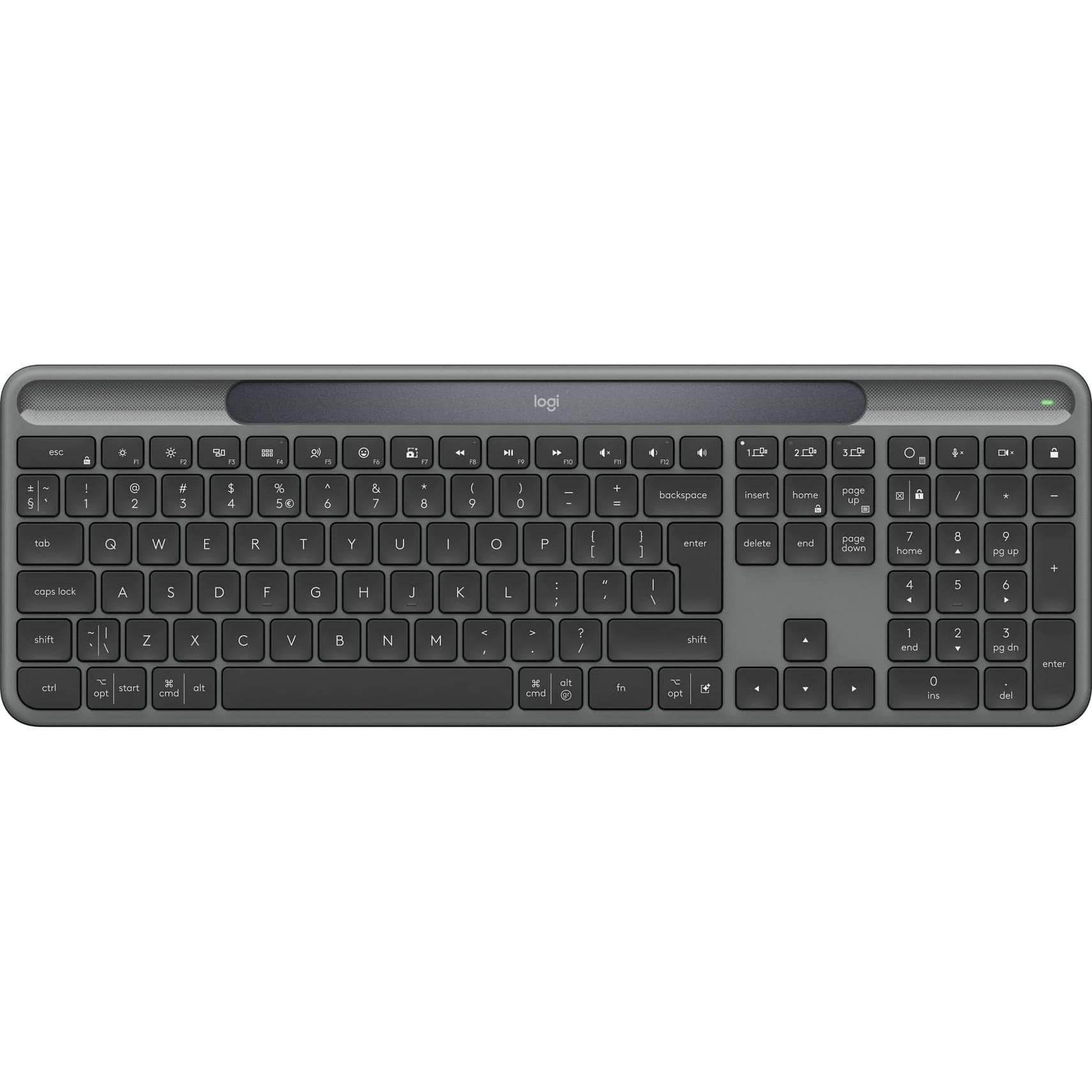 Клавіатура Logitech Slim Solar+ for Business 2.4GHZ/BT Graphite