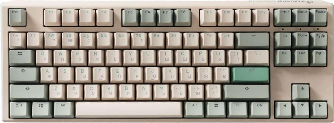 Клавіатура Ducky One 3 TKL Cherry MX Red Matcha Cream UA