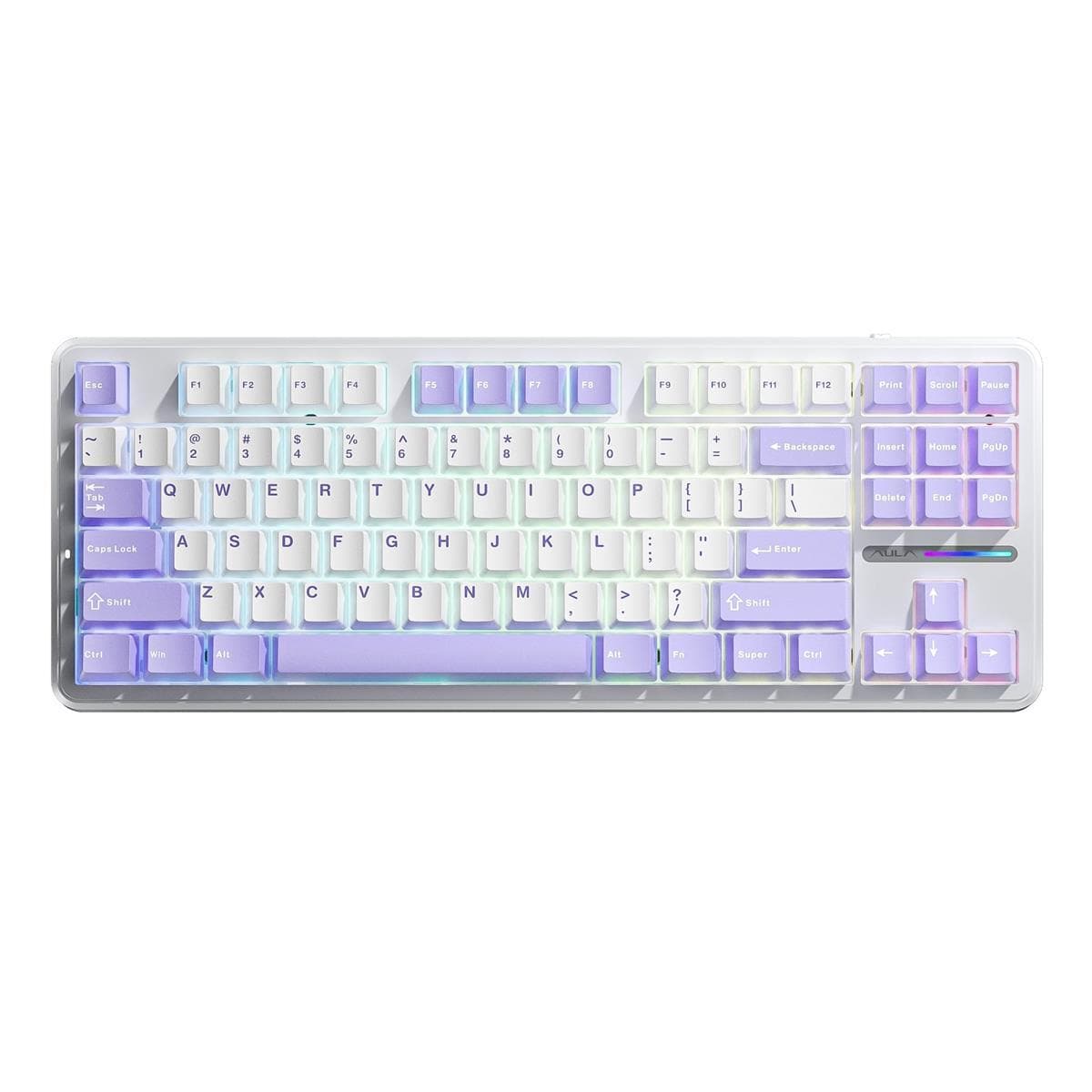 Клавіатура Aula F87 White