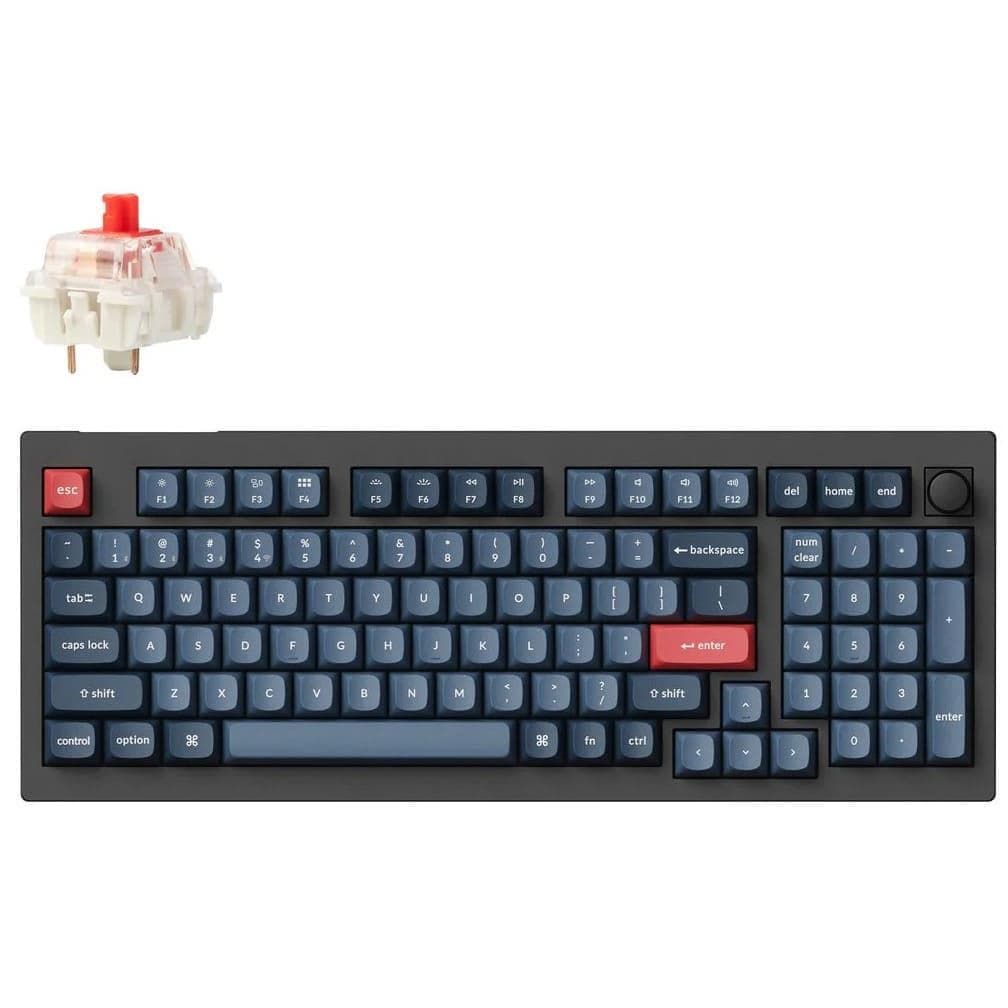 Клавіатура Keychron V5 Max Gateron Jupiter Red Hot-Swap EN/UKR RGB Black